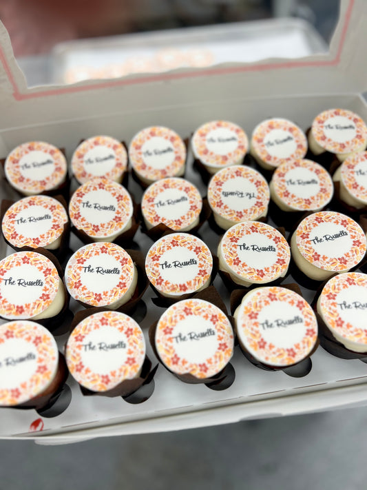 Custom cupcakes with edible image