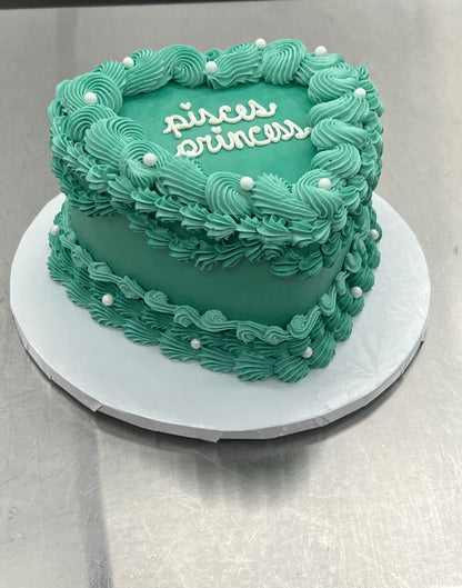Vintage Heart Cake