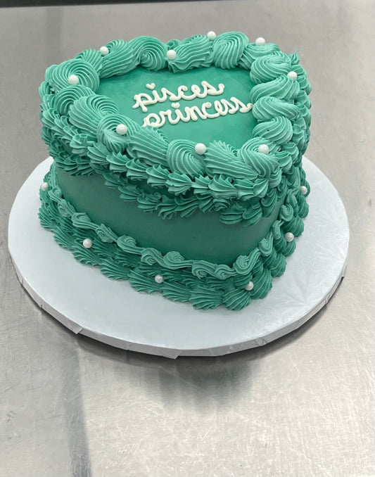Vintage Heart Cake