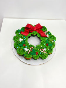 Christmas Wreath Cupcake Wreath Cake Class