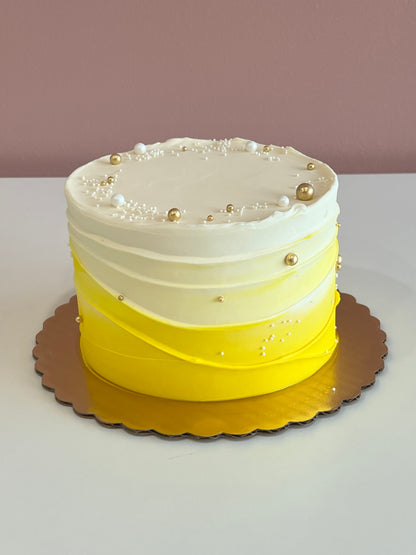 Graduation Wave Cake Plain with Topper Only