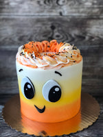 Load image into Gallery viewer, Candy Corn Inspired cake
