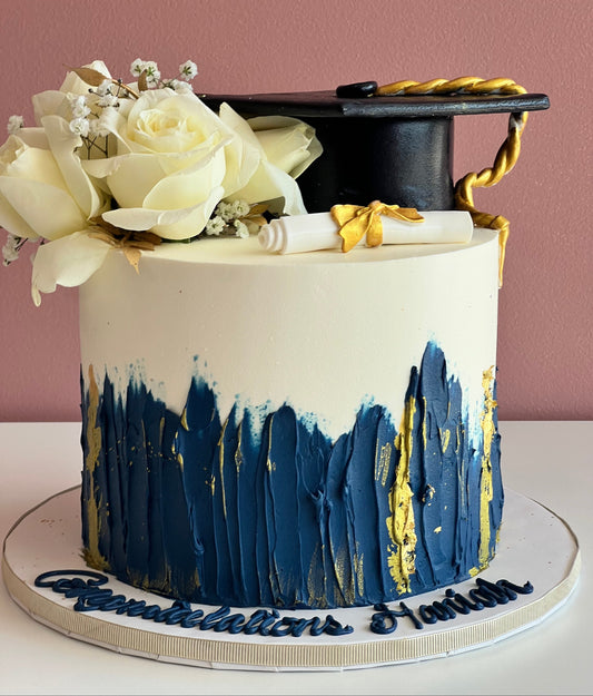 Lux Graduation Cake