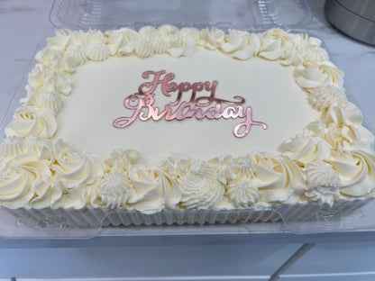Tres leches tray (No fruit) thanksgiving