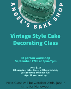 Vintage Style Cake Class