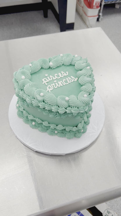 Vintage Heart Cake